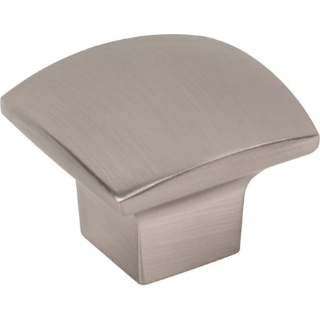 Jeffrey Alexander 1-3/16" Overall Length Satin Nickel Square Sonoma Cabinet Knob 431SN